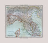 North Italy - Perthes 1896 Poster Print by Perthes Perthes # ITIT0068