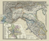 Northern Italy Regions - Spruner 1865 Poster Print by Spruner Spruner # ITIT0053
