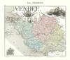 Vendee Department France - Migeon 1869 Poster Print by Migeon Migeon # ITFR0097