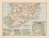 Southern Ireland - Bartholomew 1892 Poster Print by Bartholomew Bartholomew # ITIR0055