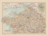 Northern France - Bartholomew 1892 Poster Print by Bartholomew Bartholomew # ITFR0146