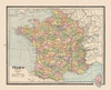 France - Cram 1888 Poster Print by Cram Cram # ITFR0152