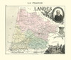 Landes Region France - Migeon 1869 Poster Print by Migeon Migeon # ITFR0067