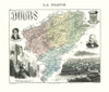 Doubs Region France - Migeon 1869 Poster Print by Migeon Migeon # ITFR0052