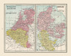 Europe Holland Belgium Denmark - Cram 1892 Poster Print by Cram Cram # ITEU0111