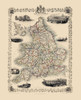 Great Britain England Wales - Tallis 1851 Poster Print by Tallis Tallis # ITEN0012