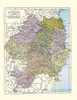 Wicklow County Ireland - Bartholomew 1882 Poster Print by Bartholomew Bartholomew # ITIR0020