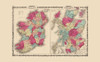 Ireland Scotland - Johnson 1860 Poster Print by Johnson Johnson # ITIR0012