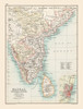 Southern India - Bartholomew 1892 Poster Print by Bartholomew Bartholomew # ITIN0023