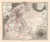 Europe British Isles - Stieler  1885 Poster Print by Stieler Stieler # ITGR0015