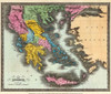 Greece - Colton 1856 Poster Print by Colton Colton # ITGR0002