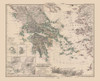 Greece - Stieler  1885 Poster Print by Stieler Stieler # ITGR0017