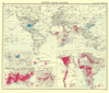 Global Cotton Growing Contries - Bartholomew 1907 Poster Print by Bartholomew Bartholomew # ITGL0006
