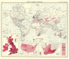 Global Wool Growing Countries - Bartholomew 1907 Poster Print by Bartholomew Bartholomew # ITGL0034