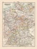 Western Germany - Bartholomew 1892 Poster Print by Bartholomew Bartholomew # ITGE0045