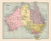 Australia Tasmania - Cram 1892 Poster Print by Cram Cram # ITAU0064