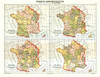 Administrative France - Cortambert 1880 Poster Print by Cortambert Cortambert # ITFR0182