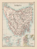 Australia Tasmania  - Bartholomew 1892 Poster Print by Bartholomew Bartholomew # ITAU0038