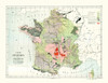 Geological France - Cortambert 1880 Poster Print by Cortambert Cortambert # ITFR0187