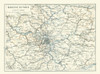 Suburbs Paris France - Baedeker 1911 Poster Print by Baedeker Baedeker # ITFR0245