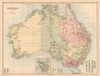 Australia - Bartholomew 1867 Poster Print by Bartholomew Bartholomew # ITAU0045