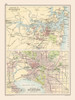 Australia Sydney Melbourne - Bartholomew 1892 Poster Print by Bartholomew Bartholomew # ITAU0044