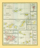 Atlantic Ocean Islands - Cram 1889 Poster Print by Cram Cram # ITAT0005
