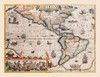 America - Hondius 1607 Poster Print by Hondius Hondius # ITAM0021