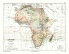Physical Africa - Cortambert 1880 Poster Print by Cortambert Cortambert # ITAF0054