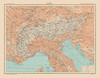 Alps Europe - Schrader 1908 Poster Print by Schrader Schrader # ITAL0010