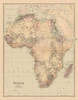 Africa - Bartholomew 1867 Poster Print by Bartholomew Bartholomew # ITAF0033