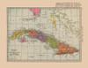 Central America Cuba - Hammond 1910 Poster Print by Hammond Hammond # ITCU0022