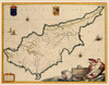 Mediterranean Cyprus - Blaeu 1635 Poster Print by Blaeu Blaeu # ITCY0002