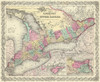 Upper Canada - Colton 1855 Poster Print by Colton Colton # ITCA0005
