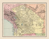 South America Bolivia - Cram 1892 Poster Print by Cram Cram # ITBO0007