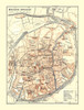 Bruges Belgium Europe - Baedeker 1910 Poster Print by Baedeker Baedeker # ITBE0033