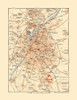 Central Brussels Belgium Europe - Baedeker 1910 Poster Print by Baedeker Baedeker # ITBE0036