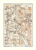 Brussels Belgium Europe - Baedeker 1910 Poster Print by Baedeker Baedeker # ITBE0035