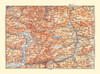 Pinzgau Region Austria - Baedeker 1896 Poster Print by Baedeker Baedeker # ITAU0114