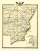 Peoria Illinois Landowner - Warner 1876 Poster Print by Warner Warner # ILPE0003