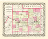 Champaign  Vermillion Illinois - Campbell 1850 Poster Print by Campbell Campbell # ILCH0010