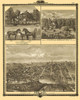 Red Oak Iowa - Andreas 1875 Poster Print by Andreas Andreas # IARE0002