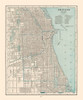 Chicago  Illinois - Cram 1892 Poster Print by Cram Cram # ILCH0030