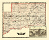 Clinton Illinois Landowner - Warner 1870 Poster Print by Warner Warner # ILCL0006