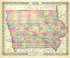 Iowa - Colton 1856 Poster Print by Colton Colton # IAZZ0001