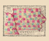 Nebraska, Iowa - Johnson 1860 Poster Print by Johnson Johnson # IAZZ0012