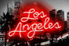 Neon Los Angeles RB Poster Print by Hailey Carr # HR116200