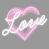 Neon Love PW Poster Print by Hailey Carr # HR116147