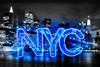 Neon New York City BB Poster Print by Hailey Carr # HR116222