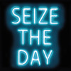 Neon Seize The Day AB Poster Print by Hailey Carr # HR116160